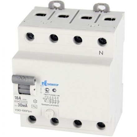 УЗО-100, 4P, 50A, Idn-30mA, тип AC