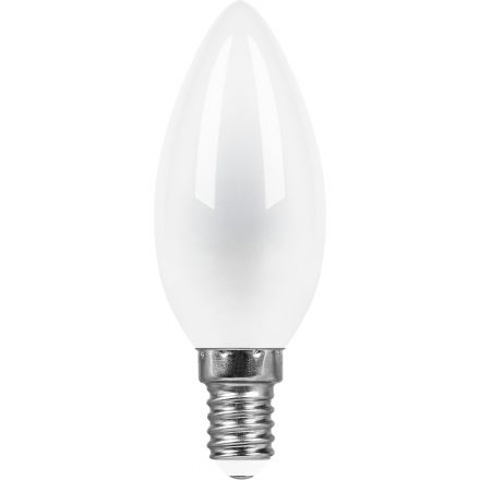 Лампа светодиодная LED 9вт Е14 белый матовая свеча FILAMENT