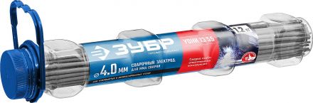 Электроды УОНИ 13/55 с основным покрытием, d 4.0x350 мм, 1,2 кг в ПВХ тубе, Профессионал.