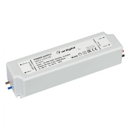 Блок питания ARPV-LV24100 (24V, 4.2A, 100W) (ARL, IP67 Пластик, 2 года)