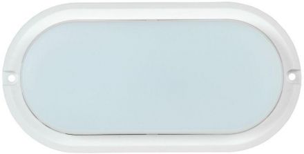 Светильник светодиодный ДБП-12w 4000К 800Лм IP54 овальный пластиковый белый