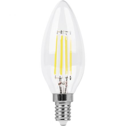 Лампа светодиодная LED 9вт Е14 белый свеча FILAMENT