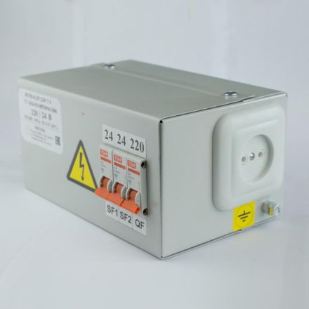 Ящик с понижающим трансформатором ЯТП 0.25 380/36В IP31 с двумя автоматами