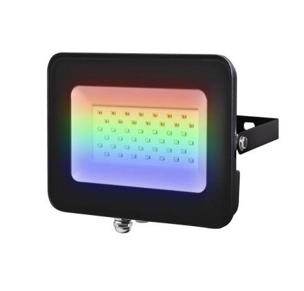 Прожектор светодиодный ДО-30w RGB IP65 черный корпус  Jazzway