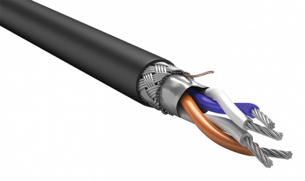Кабель интерфейсный ITK RS-485 1х2х0.78 нг(А)-HF черный (200м)