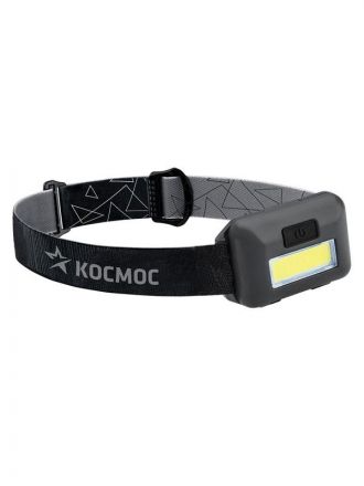 Фонарь налобный светодиодный KOC-H101-COB, COB 3вт, 3*AAA