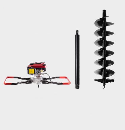 Спецкомплект FROZEN & ROCKY GroundDrill SET N16 (Бензобур GroundDrill-16 HERCULES + шнек Frozen Ground Drill 250 (800 мм) + удлинитель Extension 500 (50 см))