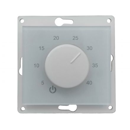 Термостат Th-HF-G-W механический под рамку Schneider Electric Glossa (БЕЛЫЙ) (поставляется без рамки!)