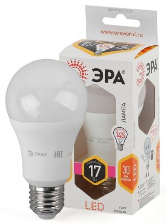Лампа светодиодная LED A60-17W-827-E27(диод,груша,17Вт,тепл,E27)