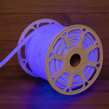 Гибкий неон профессиональный LED SMD, форма – D, 16х16 мм, синий, 120 LED/м, бухта 50 м