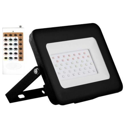 Прожектор светодиодный ДО-50w RGB с пультом дистанционного управления IP65